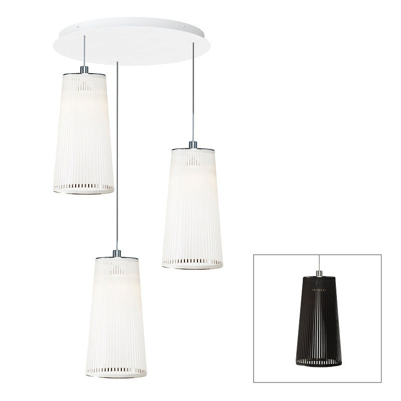 Pablo Designs - SOLI CHAN 24/3 BLK - One Light Chandelier - Solis - Black