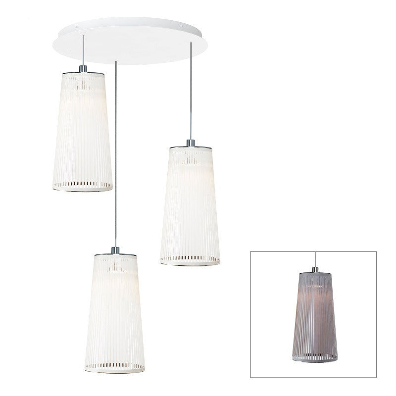 Pablo Designs - SOLI CHAN 24/3 SLV - One Light Chandelier - Solis - Silver