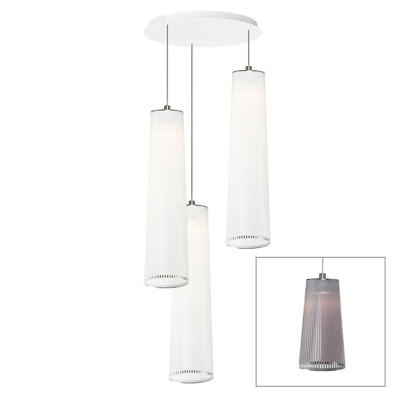 Pablo Designs - SOLI CHAN 48/3 SLV - One Light Chandelier - Solis - Silver