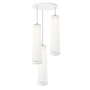Pablo Designs - SOLI CHAN 48/3 WHT - One Light Chandelier - Solis - White