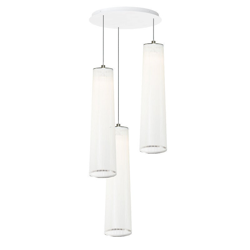 Pablo Designs - SOLI CHAN 48/3 WHT - One Light Chandelier - Solis - White