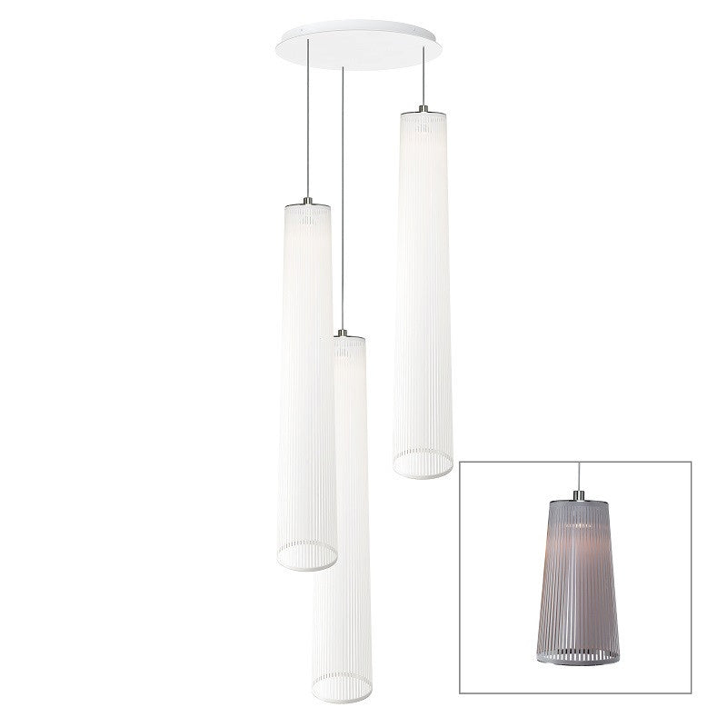 Pablo Designs - SOLI CHAN 72/3 SLV - One Light Chandelier - Solis - Silver