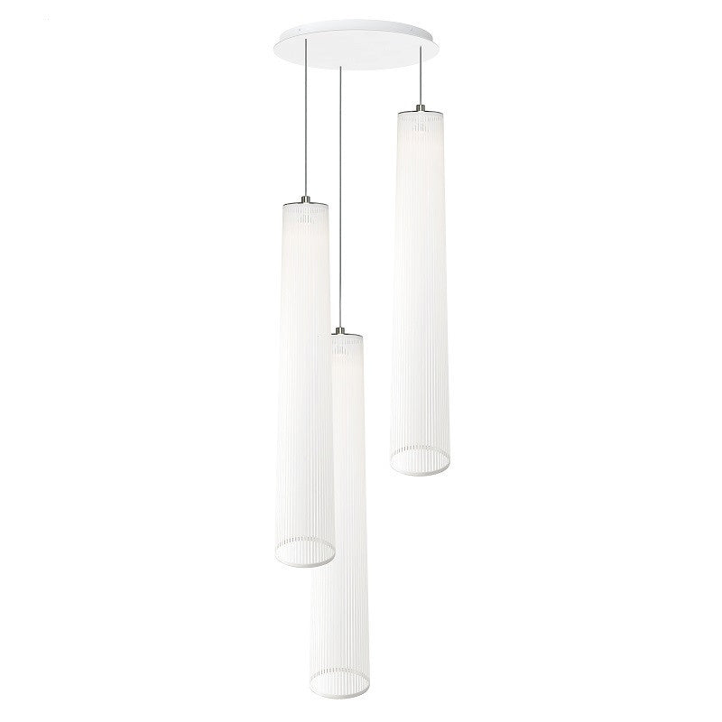 Pablo Designs - SOLI CHAN 72/3 WHT - One Light Chandelier - Solis - White
