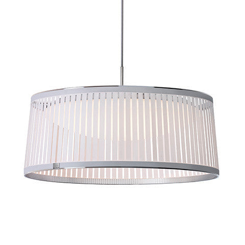 Pablo Designs - SOLI DR 24 WHT - LED Pendant - Solis Drum - White