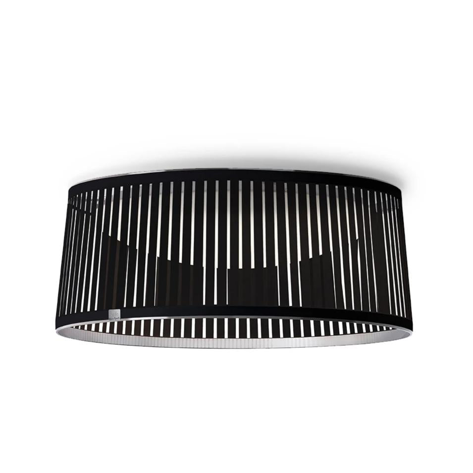 Pablo Designs - SOLI DR FSH 24 BLK - LED Flush Mount - Solis Drum - Black