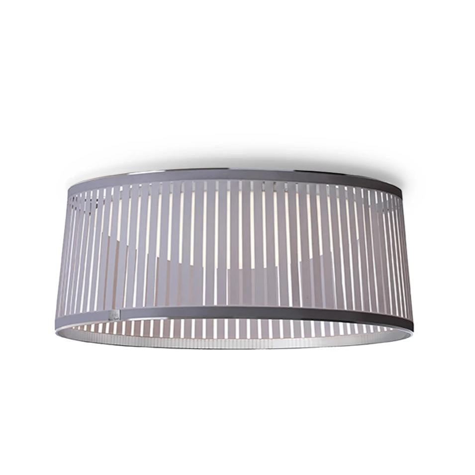 Pablo Designs - SOLI DR FSH 24 SLV - LED Flush Mount - Solis Drum - Silver