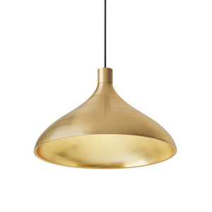 Pablo Designs - SWEL SNG WID BRA/BRA - LED Pendant - Swell - Brass/ Brass