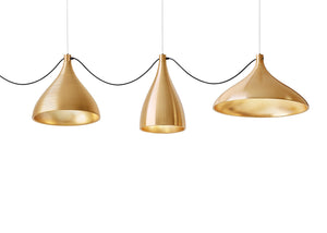 Pablo Designs - SWEL STR XL MIX BRA/BRA - LED Chandelier - Swell - Brass/ Brass