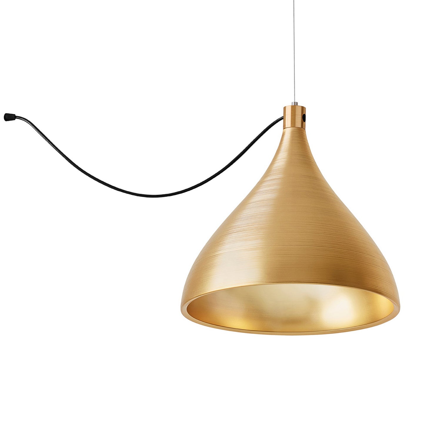 Pablo Designs - SWEL STR XL SNG MED BRA/BRA - LED Chandelier - Swell - Brass/ Brass