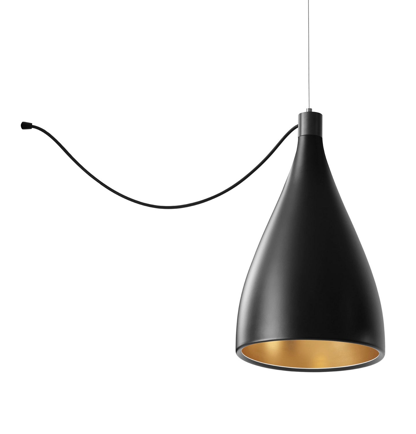 Pablo Designs - SWEL STR XL SNG NRW BLK/BRA - LED Chandelier - Swell - Black/ Brass