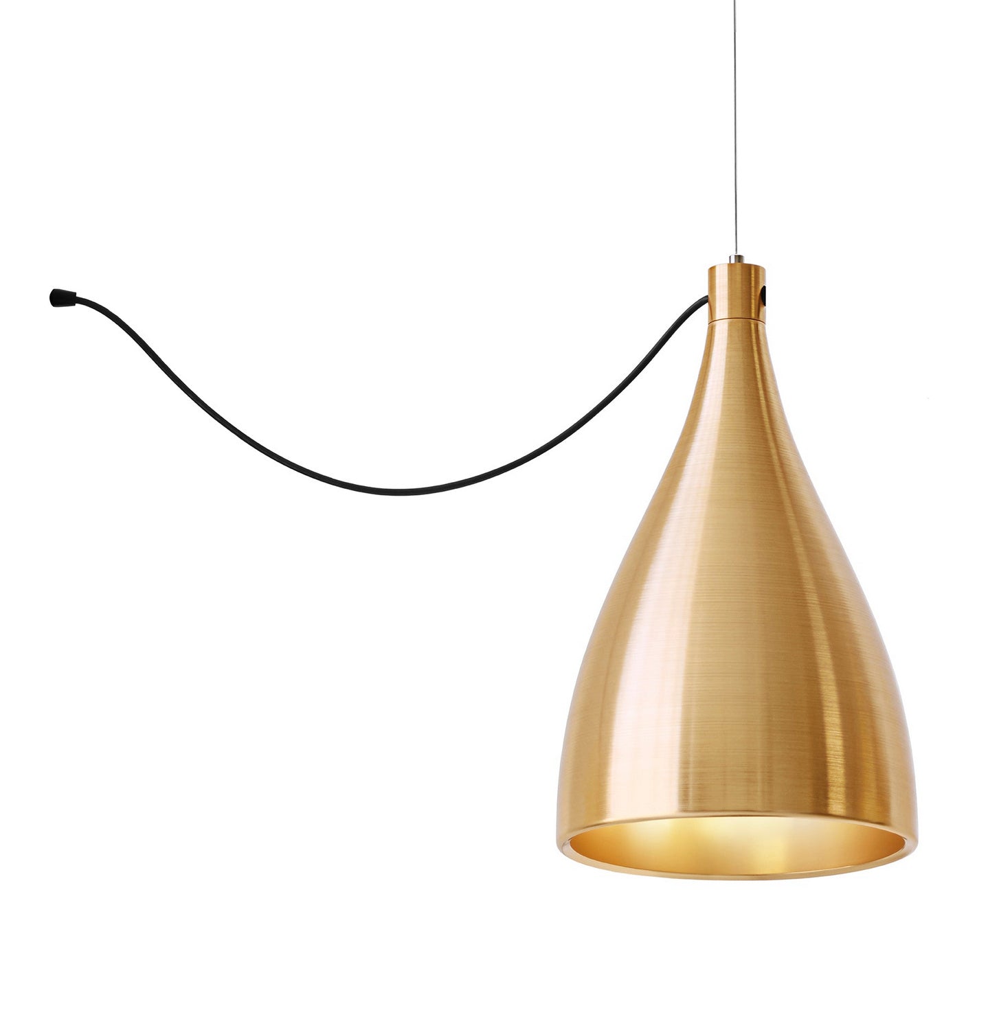 Pablo Designs - SWEL STR XL SNG NRW BRA/BRA - LED Chandelier - Swell - Brass/ Brass