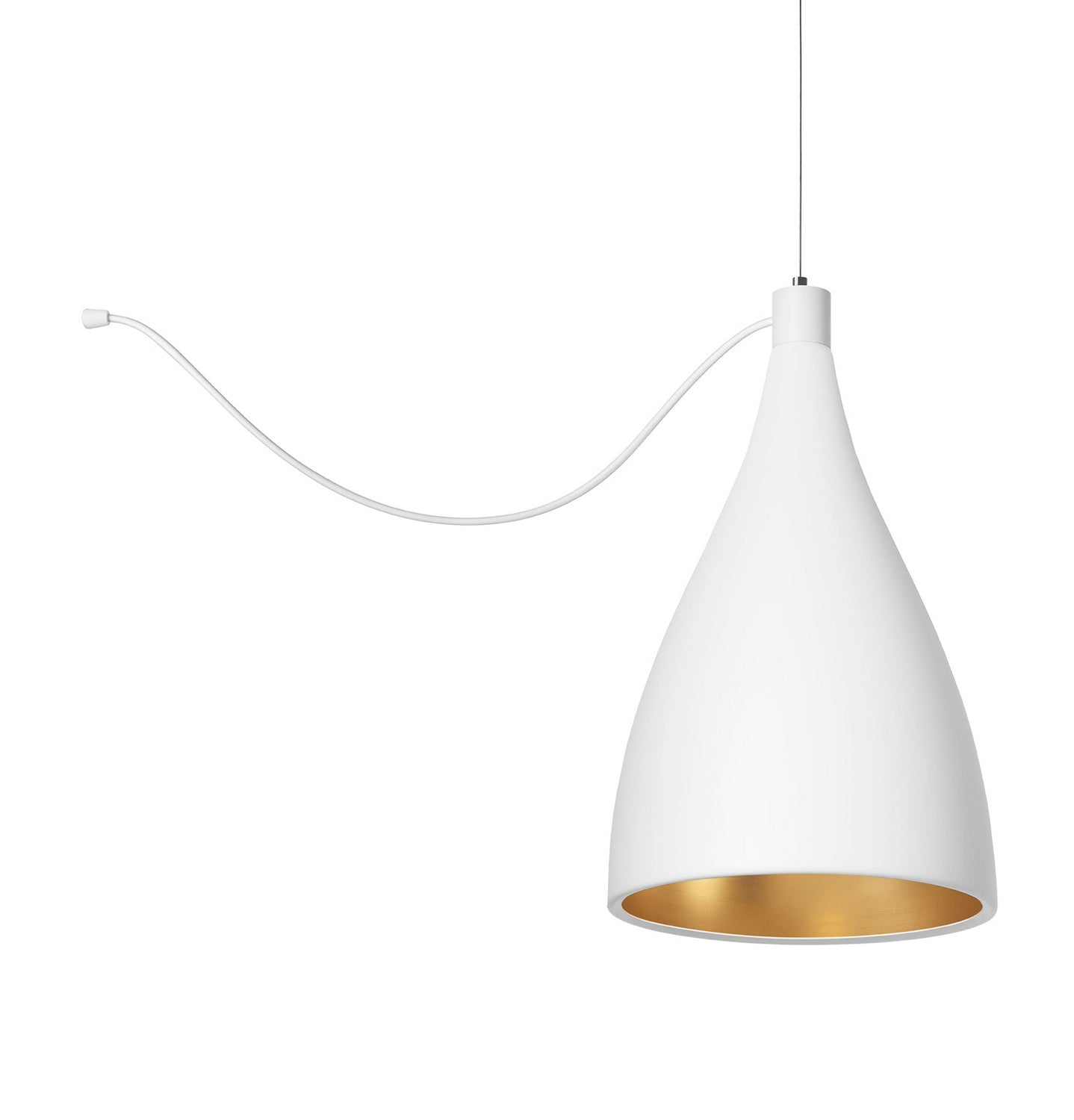 Pablo Designs - SWEL STR XL SNG NRW WHT/BRA - LED Chandelier - Swell - White/ Brass