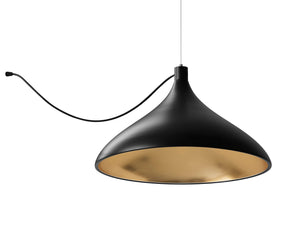 Pablo Designs - SWEL STR XL SNG WID BLK/BRA - LED Chandelier - Swell - Black/ Brass