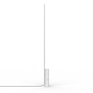 Pablo Designs - TO FLR WHT/CRM - LED Floor Lamp - T.O - White Marble/Chrome