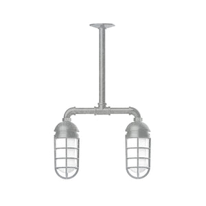 Montclair Light Works - MSA050-49-T30 - Two Light Pendant - Vaportite - Painted Galvanized