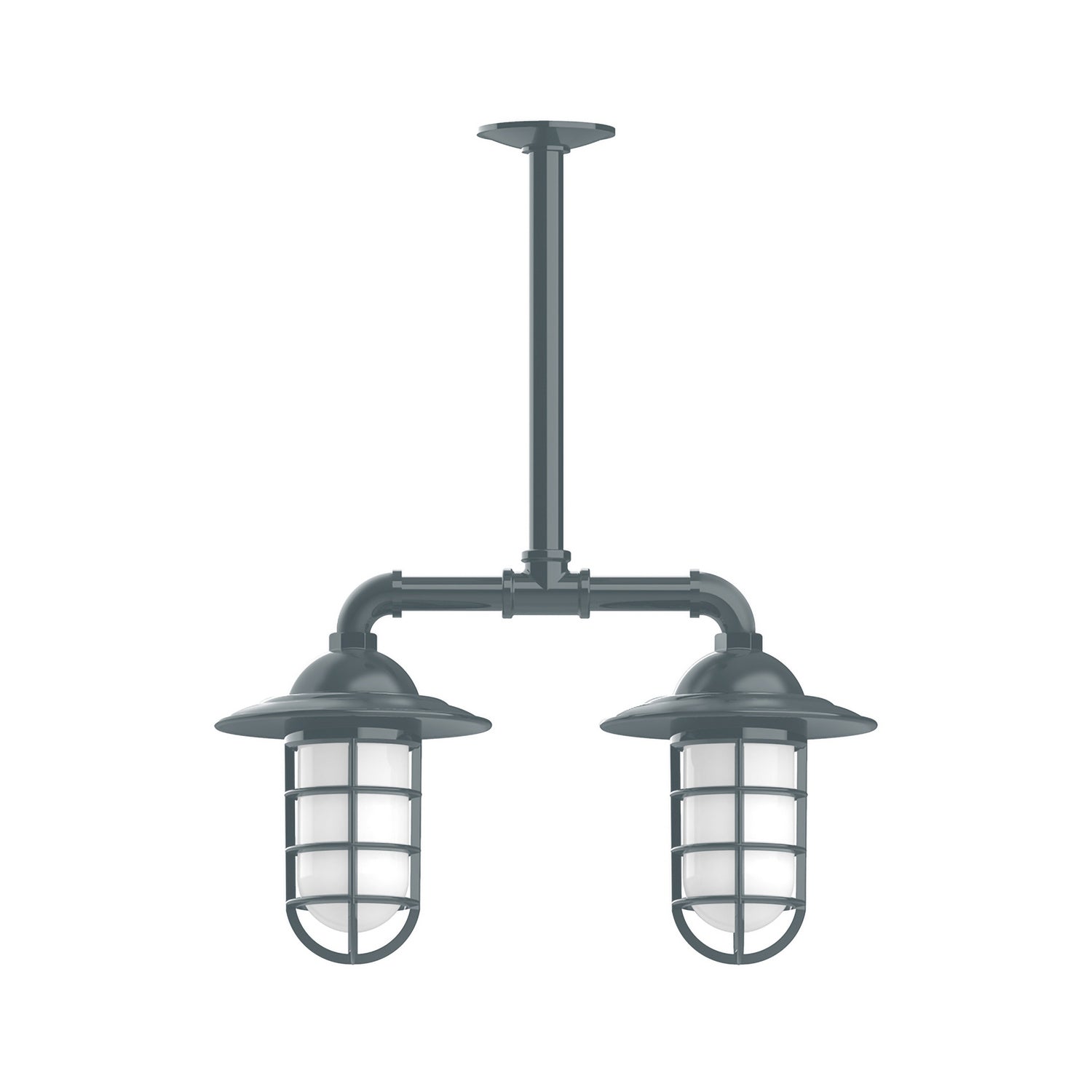 Montclair Light Works - MSA052-40-T36 - Two Light Pendant - Vaportite - Slate Gray