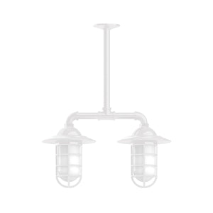 Montclair Light Works - MSA052-44-T30 - Two Light Pendant - Vaportite - White