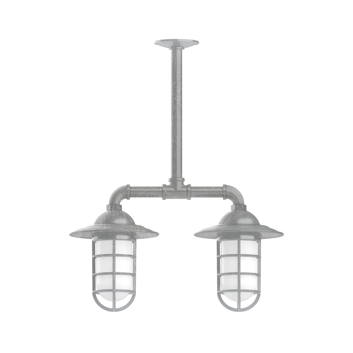 Montclair Light Works - MSA052-49-T36 - Two Light Pendant - Vaportite - Painted Galvanized