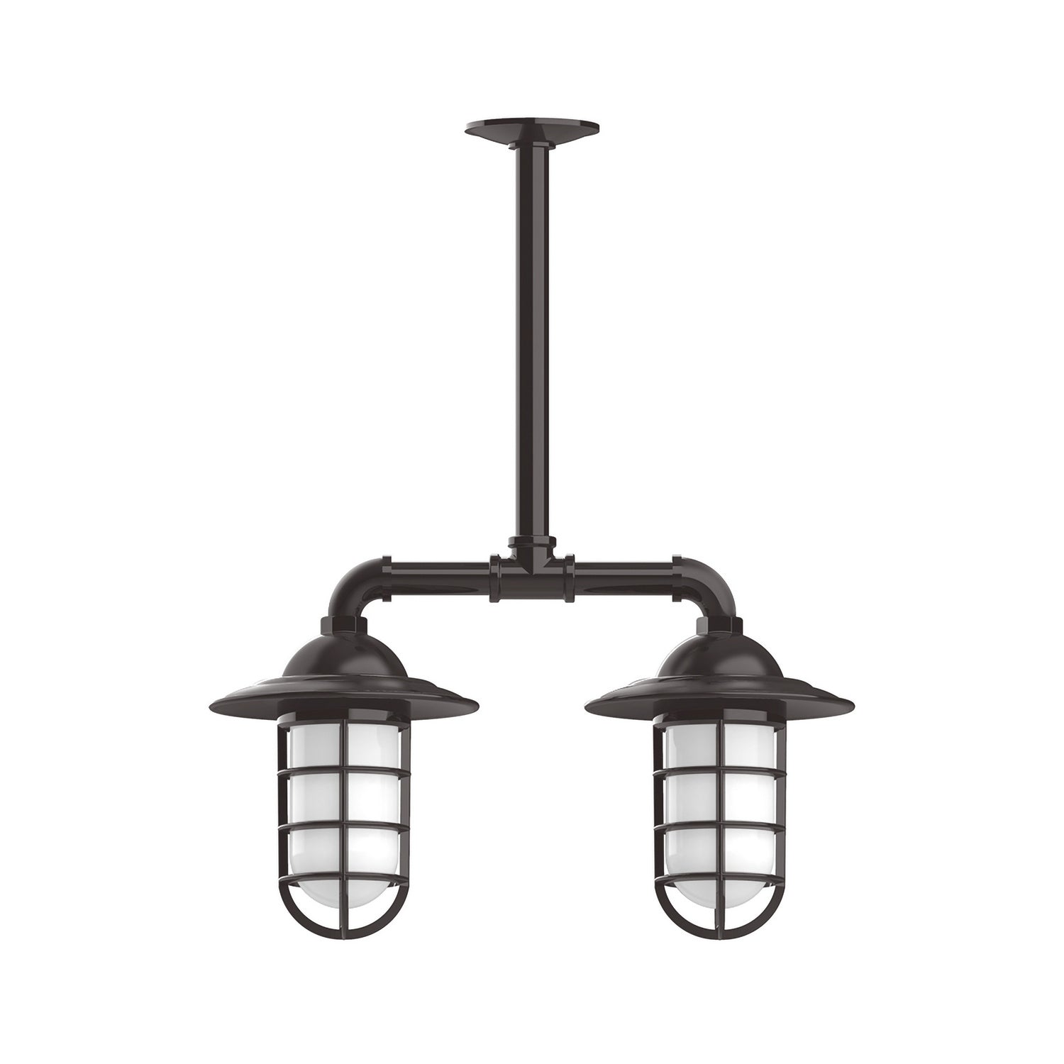 Montclair Light Works - MSA052-51-T24 - Two Light Pendant - Vaportite - Architectural Bronze