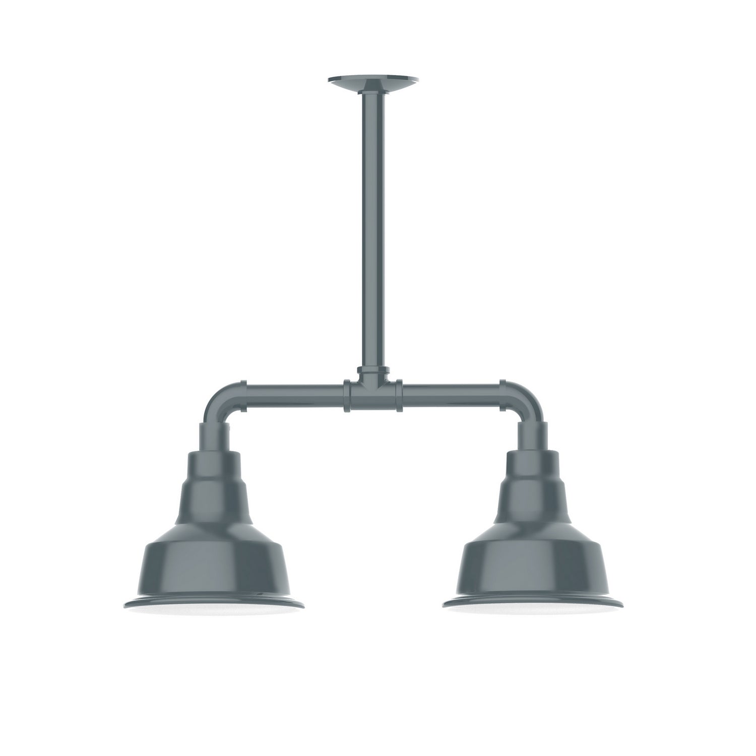 Montclair Light Works - MSB180-40-T24 - Two Light Pendant - Warehouse - Slate Gray