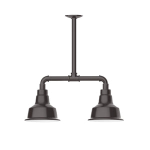 Montclair Light Works - MSB180-51-T24 - Two Light Pendant - Warehouse - Architectural Bronze