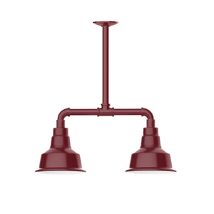 Montclair Light Works - MSB180-55-T30 - Two Light Pendant - Warehouse - Barn Red