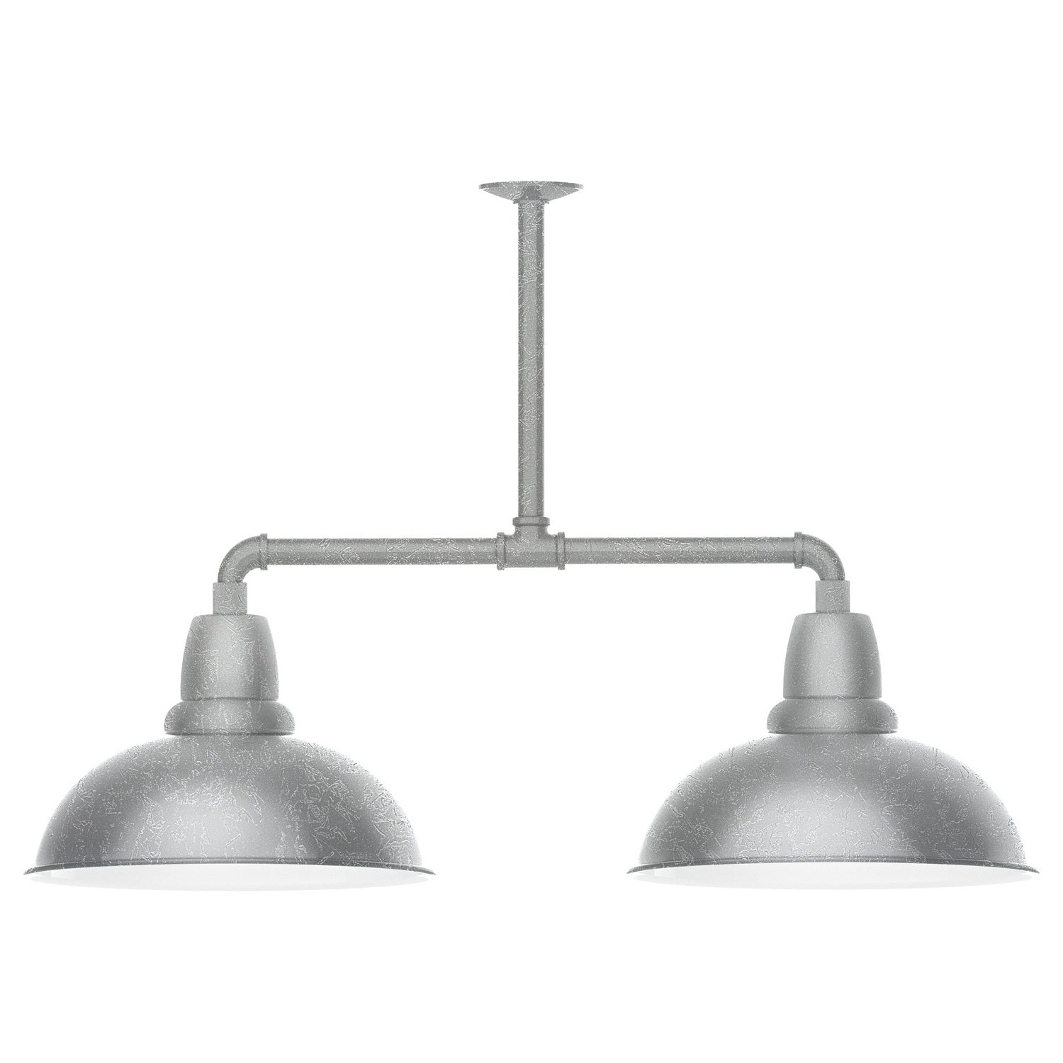 Montclair Light Works - MSD108-49-T24 - Two Light Pendant - Cafe - Painted Galvanized