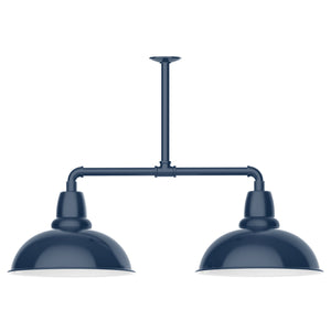 Montclair Light Works - MSD108-50-T30 - Two Light Pendant - Cafe - Navy