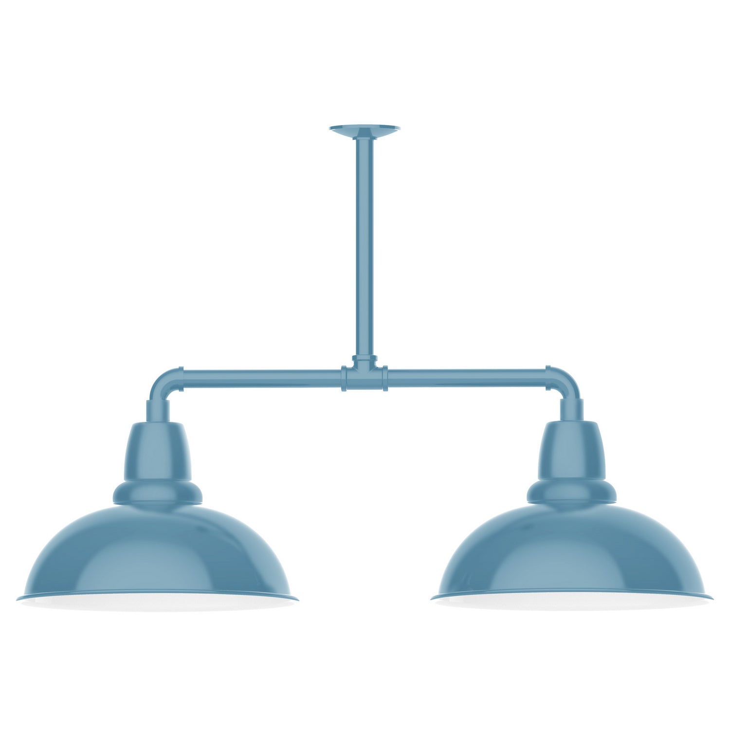 Montclair Light Works - MSD108-54-T24 - Two Light Pendant - Cafe - Light Blue