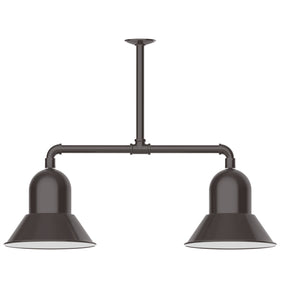 Montclair Light Works - MSD123-51-T24 - Two Light Pendant - Prima - Architectural Bronze