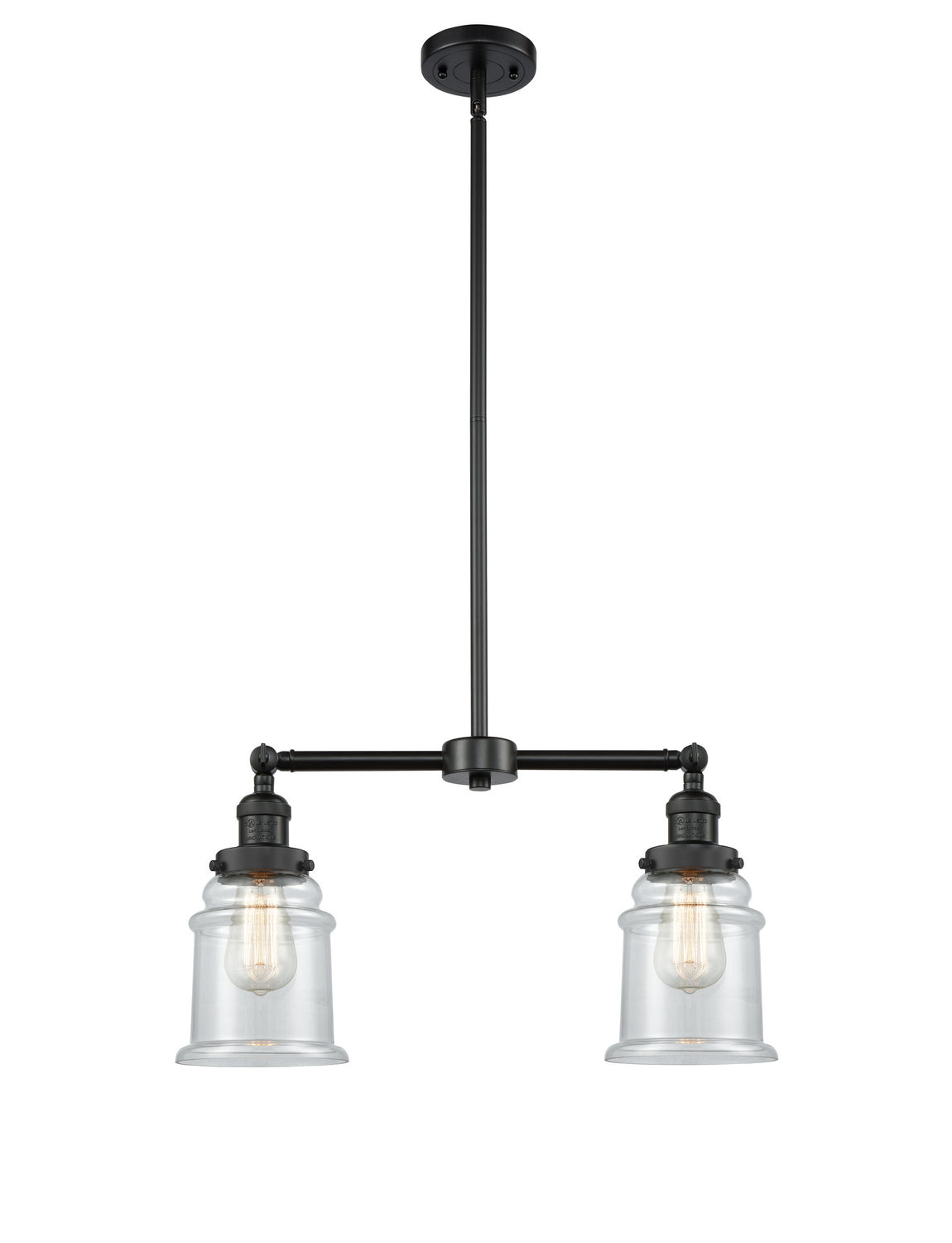 Innovations - 209-BK-G182-LED - LED Island Pendant - Franklin Restoration - Matte Black