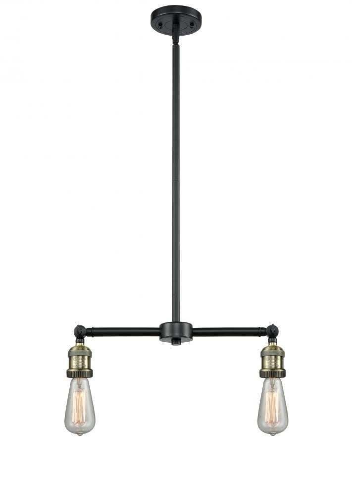 Innovations - 209-BAB - Two Light Island Pendant - Franklin Restoration - Black Antique Brass