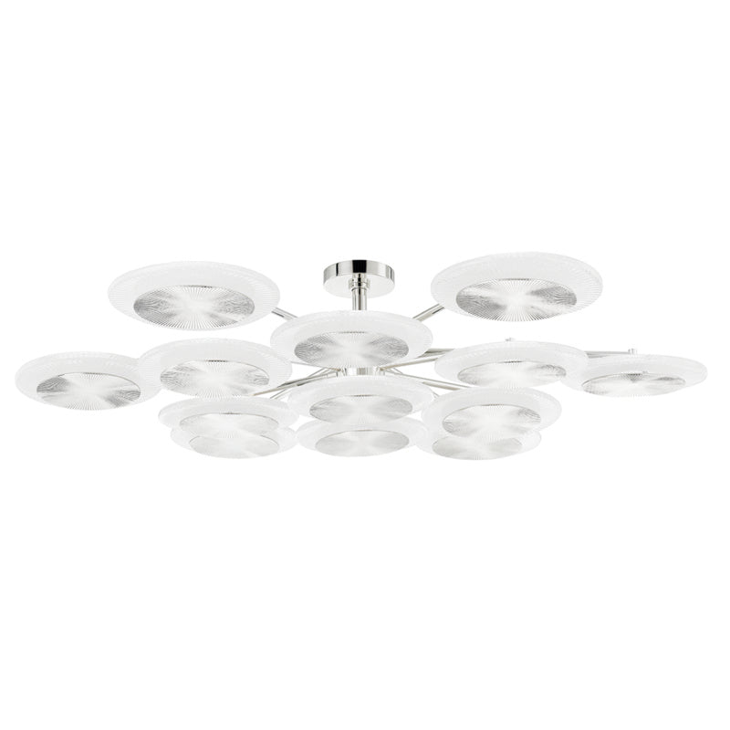 Corbett Lighting - 328-57-PN - LED Semi Flush Mount - Topaz - Polished Nickel