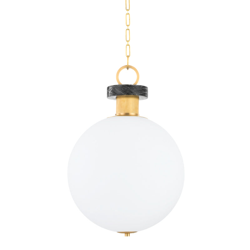 Corbett Lighting - 395-18-VB - One Light Pendant - Haru - Vintage Brass