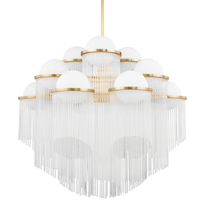 Corbett Lighting - 398-38-AGB - 12 Light Chandelier - Celestial - Aged Brass