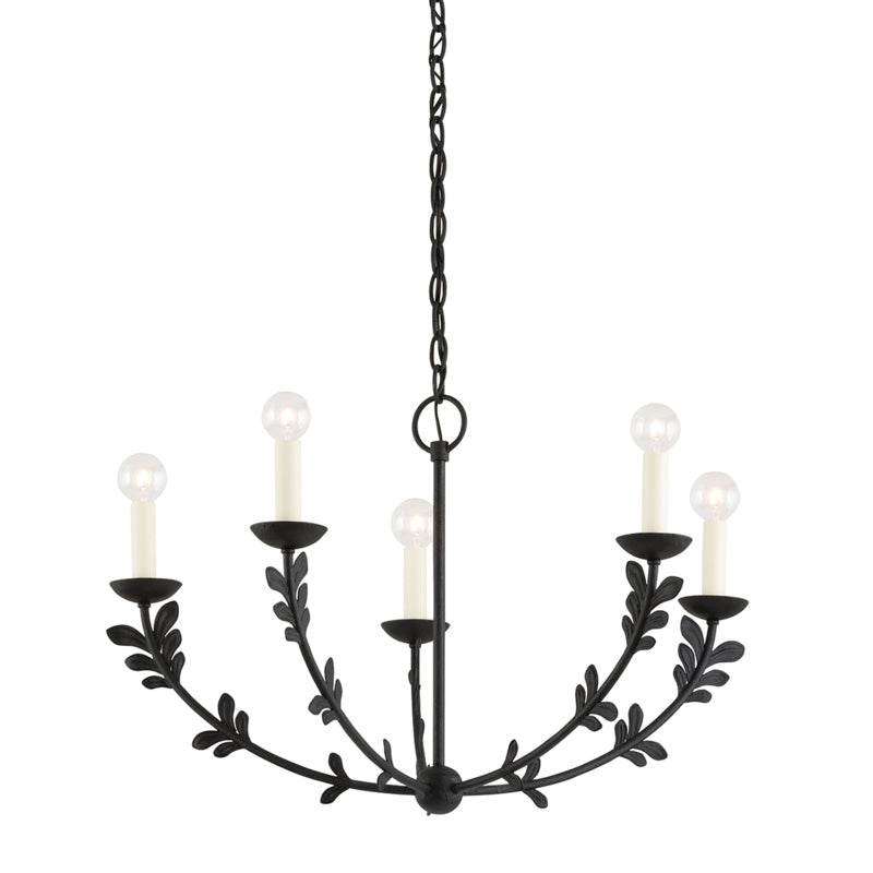 Troy Lighting - F4428-BI - Five Light Chandelier - Florian - Black Iron