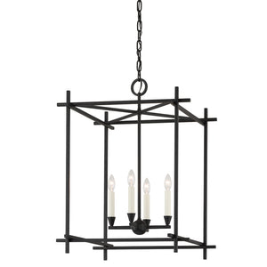 Troy Lighting - F1097-BI - Four Light Lantern - Huck - Black Iron