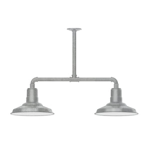 Montclair Light Works - MSD182-49-T30 - Two Light Pendant - Warehouse - Painted Galvanized