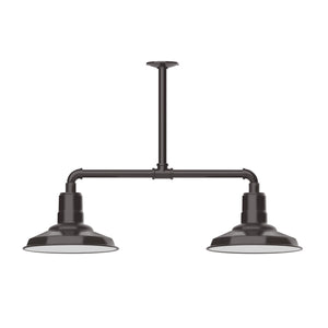 Montclair Light Works - MSD182-51-T24 - Two Light Pendant - Warehouse - Architectural Bronze