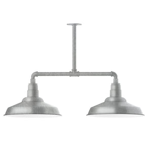 Montclair Light Works - MSD184-49-T24 - Two Light Pendant - Warehouse - Painted Galvanized