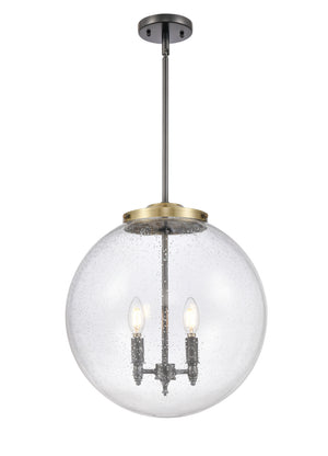 Innovations - 221-3S-BAB-G204-16 - Three Light Pendant - Franklin Restoration - Black Antique Brass