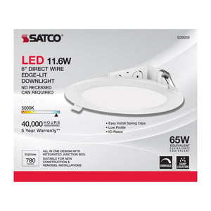 Satco - S39059 - LED Downlight - White