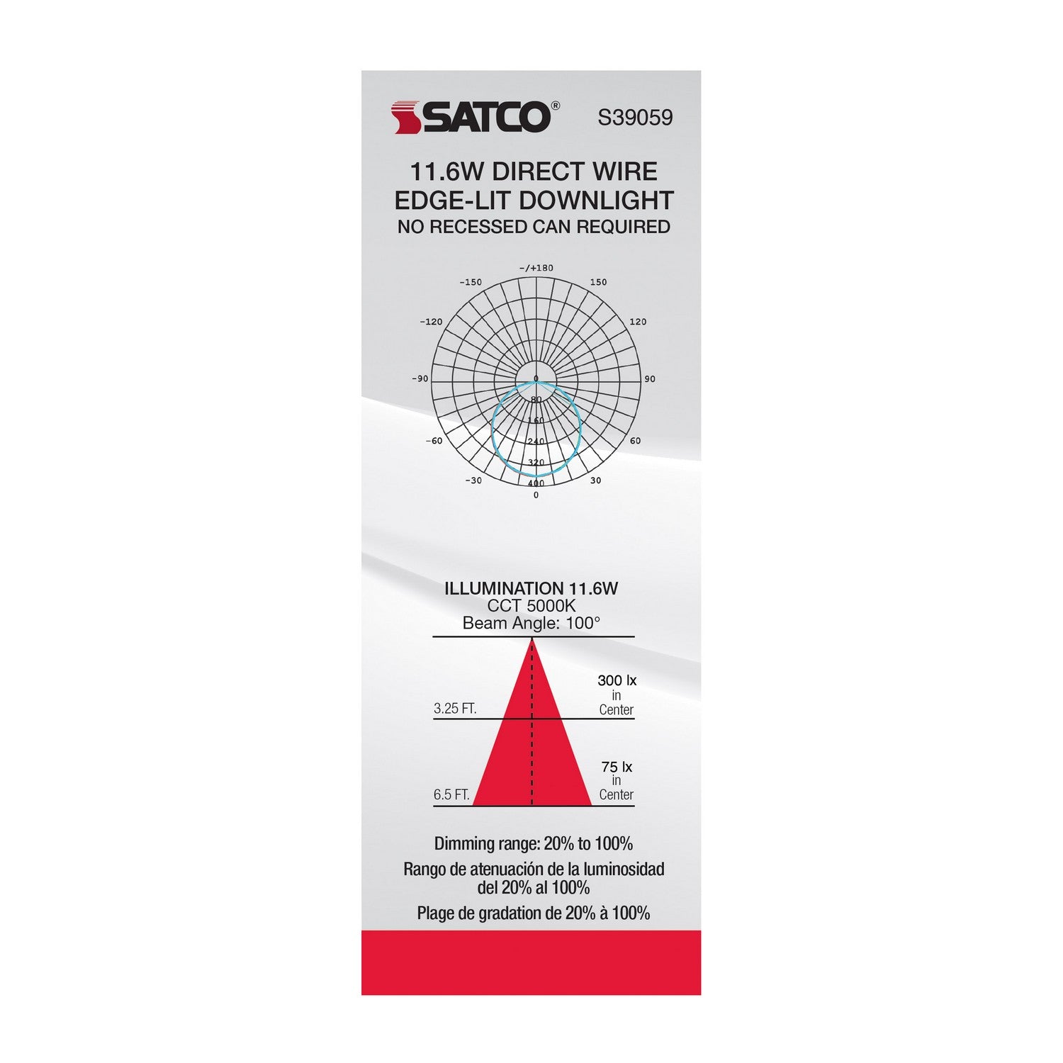 Satco - S39059 - LED Downlight - White