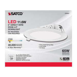 Satco - S39061 - LED Downlight - White