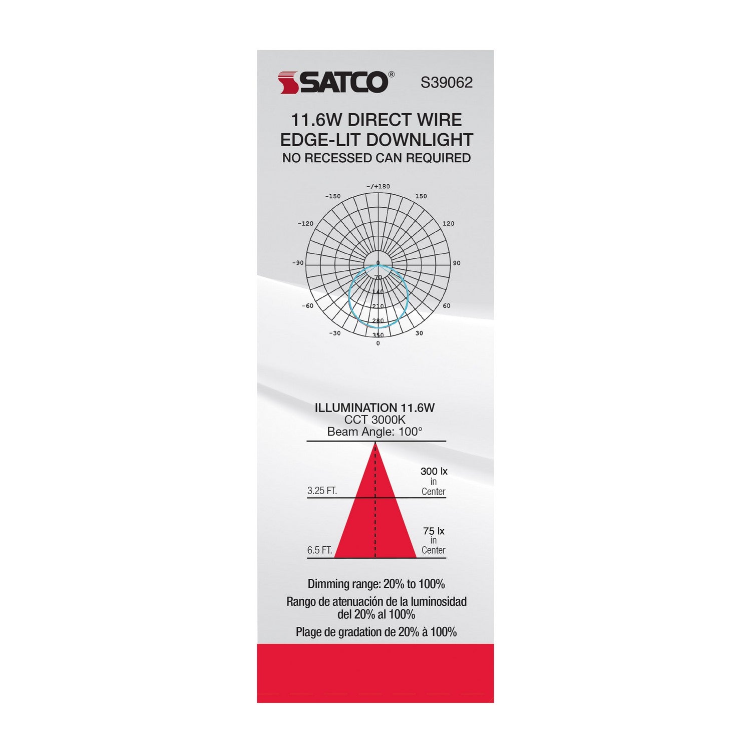 Satco - S39062 - LED Downlight - White
