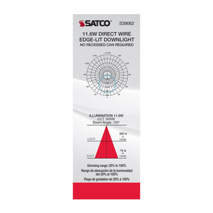 Satco - S39062 - LED Downlight - White