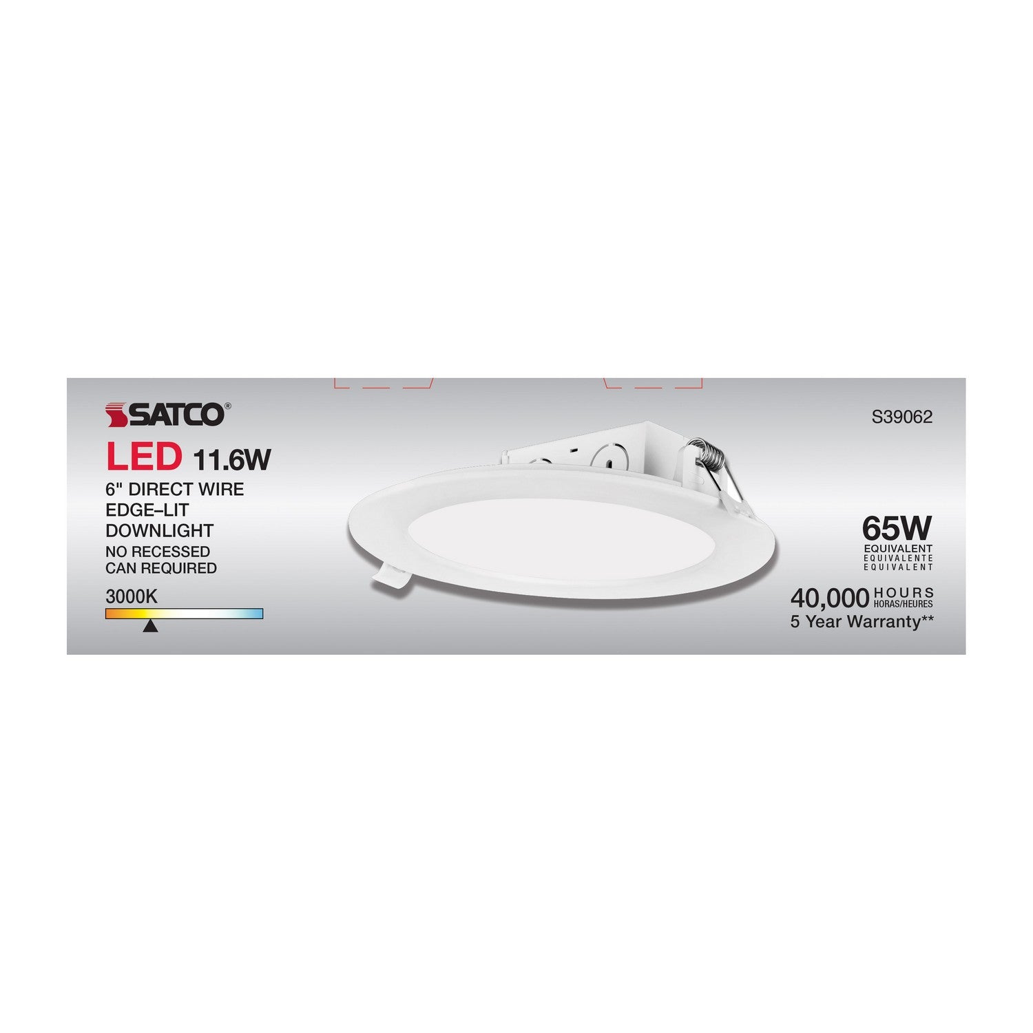 Satco - S39062 - LED Downlight - White