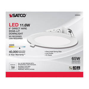Satco - S39063 - LED Downlight - White