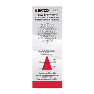 Satco - S39063 - LED Downlight - White