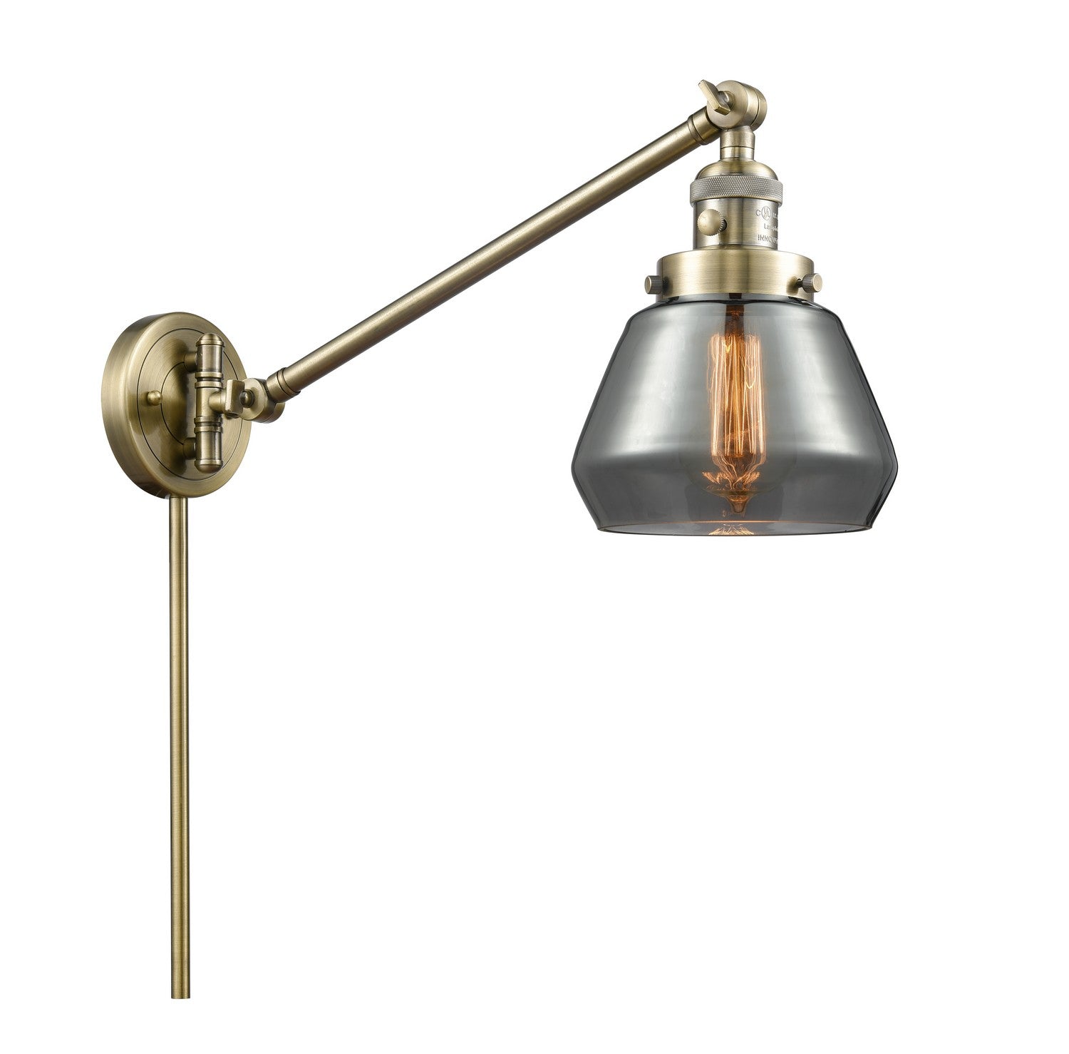 Innovations - 237-AB-G173-LED - LED Swing Arm Lamp - Franklin Restoration - Antique Brass